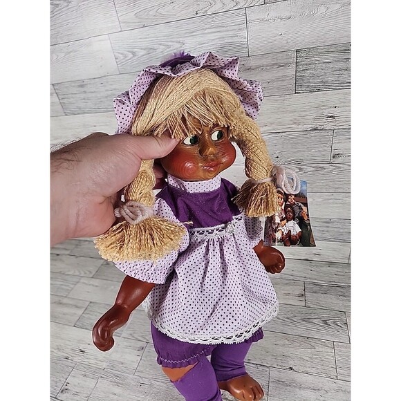 Vintage NABER KIDS Doll WOOD CHIPS & RESIN Sissi Rare COA ATTACHED Toddler 18" - Picture 8 of 11